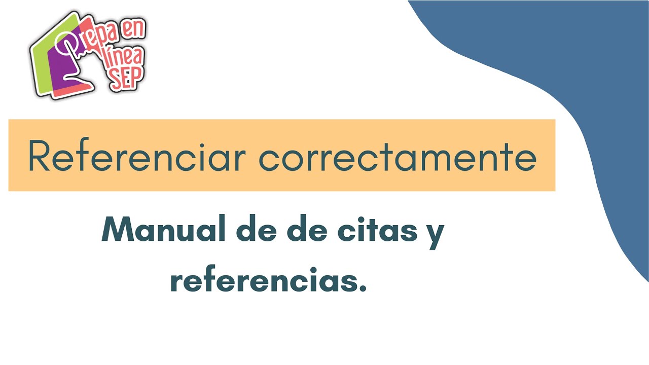 Aprende a referenciar correctamente en Prepa en Línea-SEP.