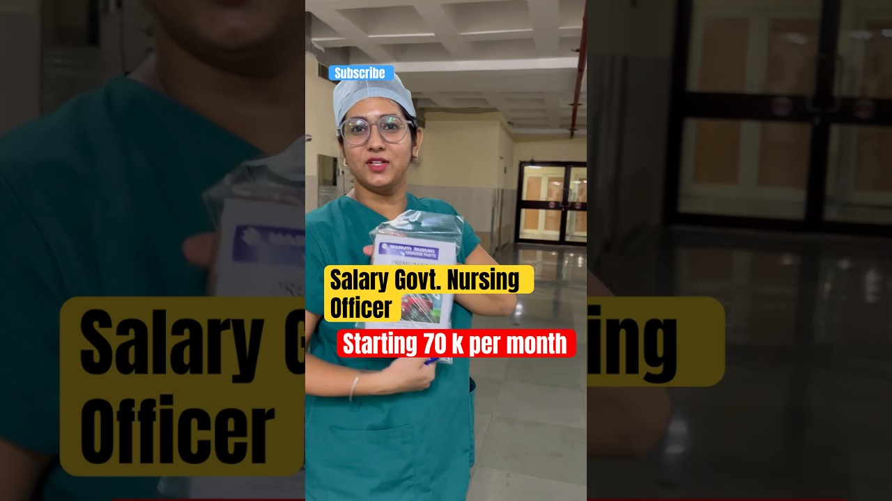 Salary Govt Nursing Officer per month #salary #government #nursingofficer #shorts #youtubeshorts