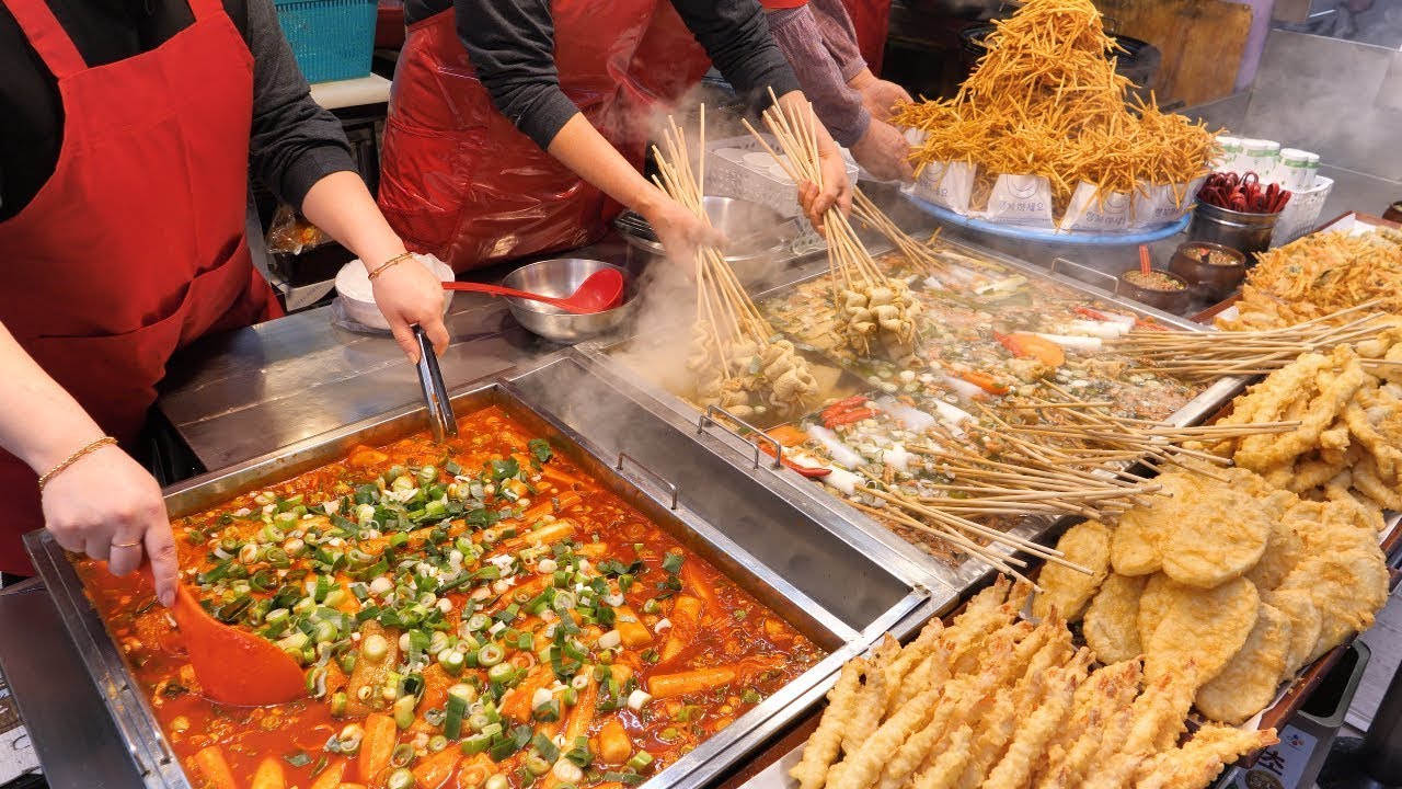 Топ-10 аппетитных рыночных продуктов - корейская уличная еда