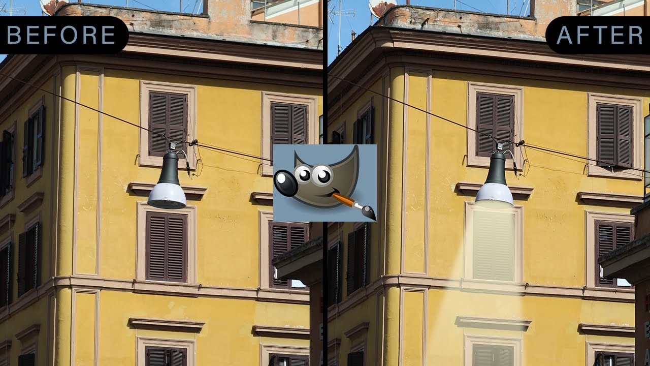 Create a Lights On Effect in Gimp