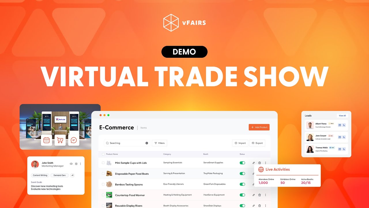 Virtual Trade Show Demo | Full vFairs Walkthrough for Organizers