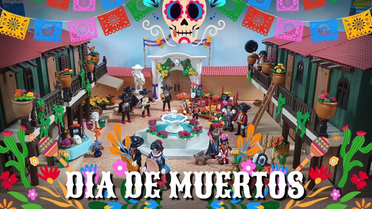 PLAYMOBIL DIORAMA🕯🎻❤️🧡💛El DIA DE MUERTOS❤️🧡💛🎻🕯🎃 ESPECIAL HALLOWEEN🎃 🦇CARYPE DIORAMAS y FIGURAS🦇