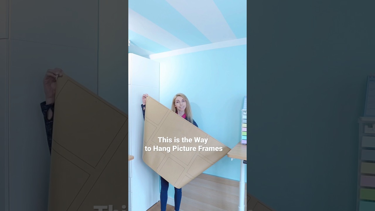 Trick for putting up wall art!