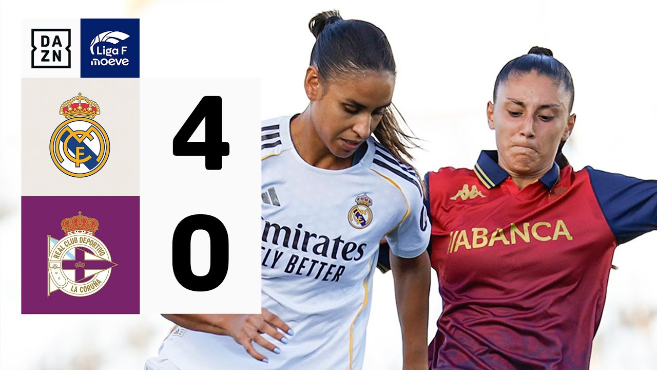 Real Madrid CF vs Deportivo Abanca (4-0) | Resumen y goles | Highlights Liga F