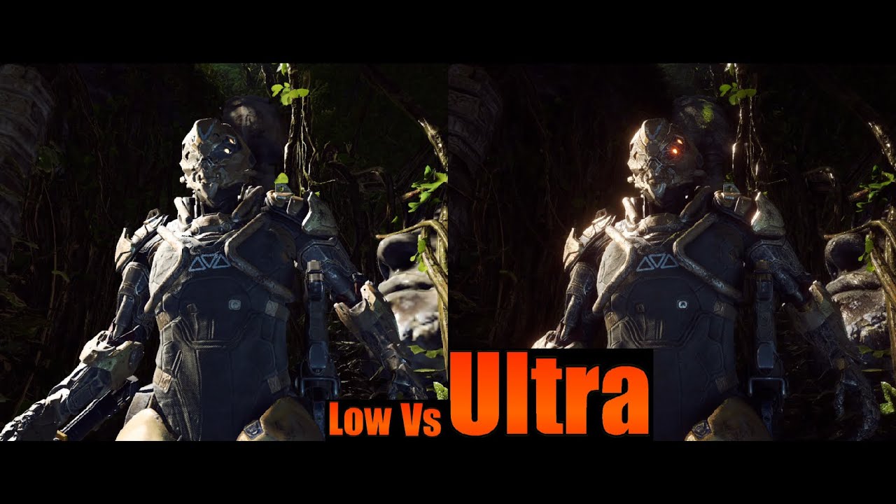 Anthem Low Vs Ultra Settings 4K 60fps