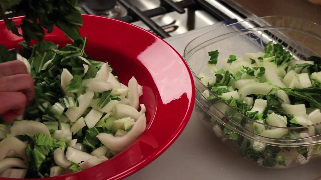 Bok Choy Salad with Sesame Soy Dressing