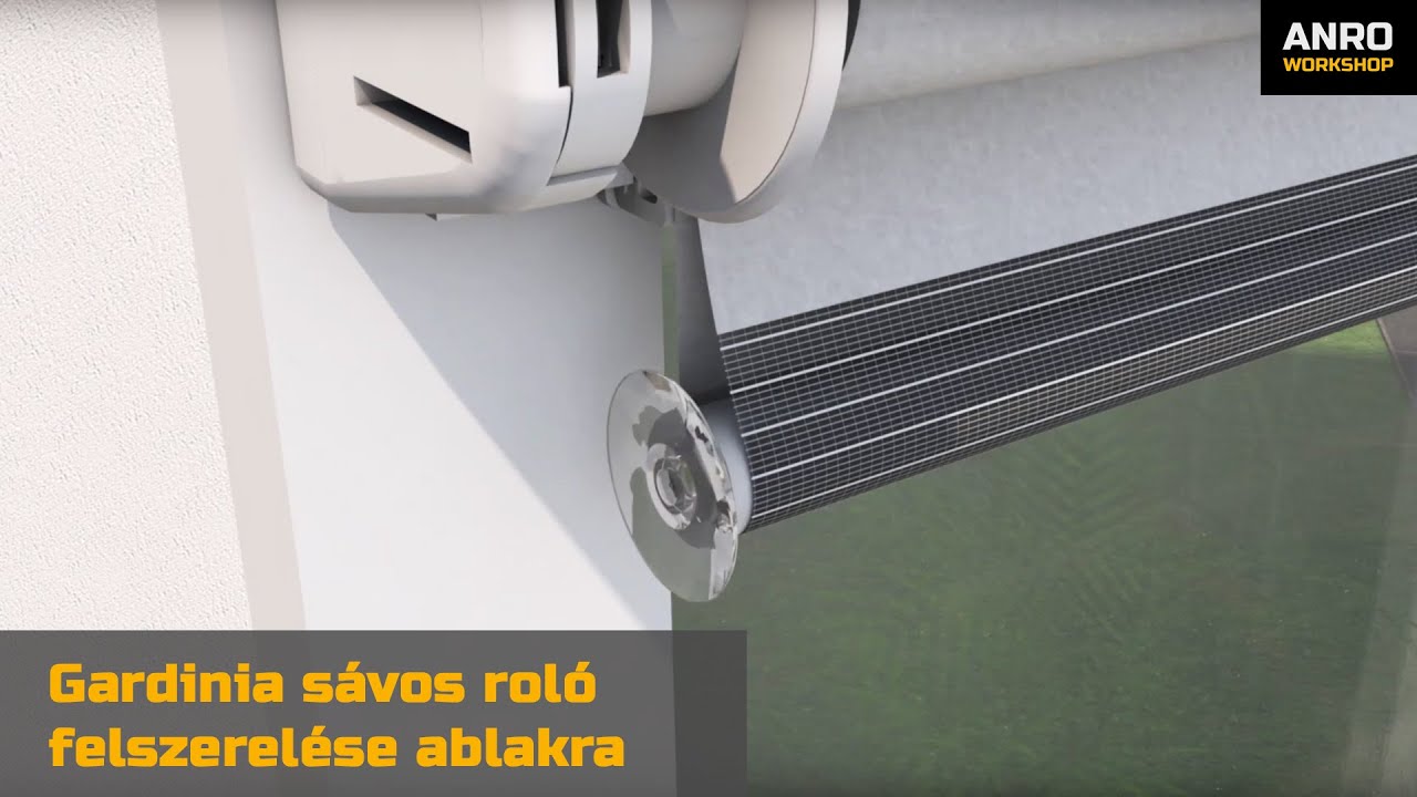 Gardinia sávos roló felszerelése ablakra