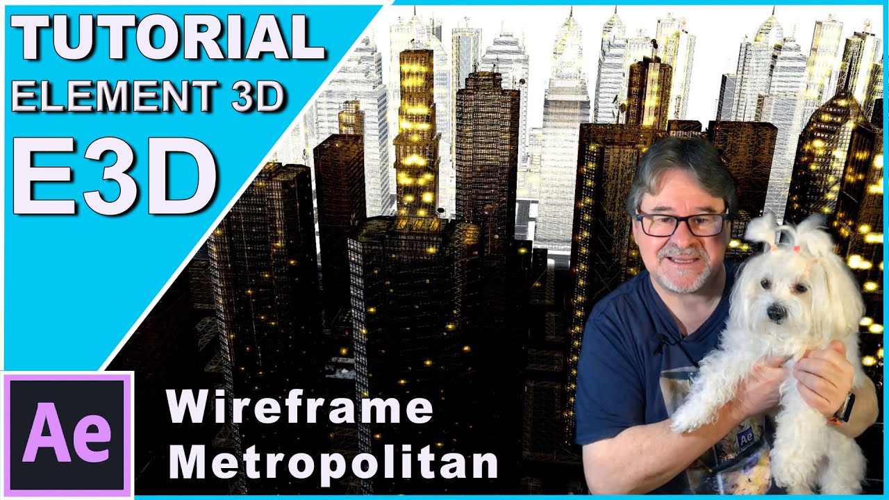 METROPOLITAN wireframe TUTORIAL ELEMENT 3D | After Effects
