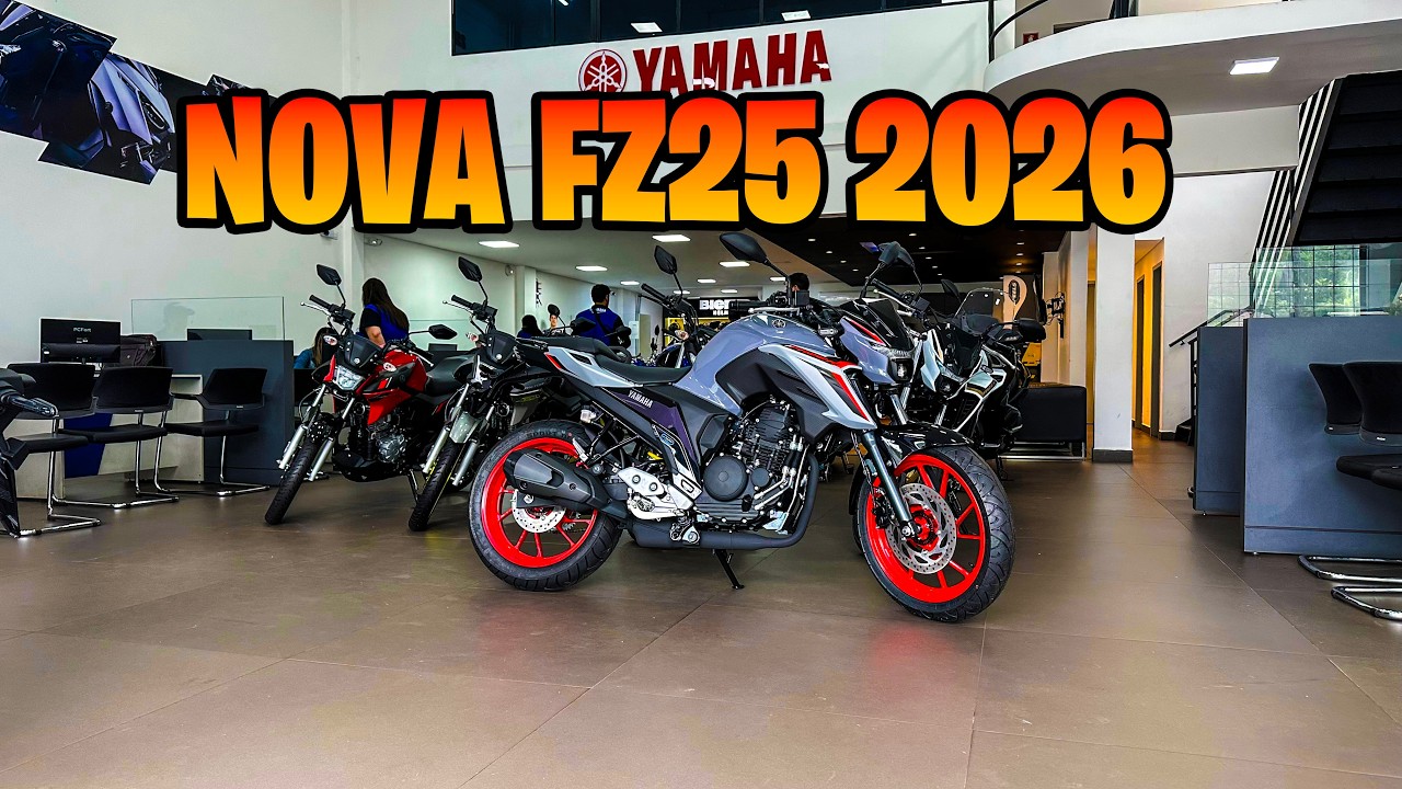 NOVA YAMAHA FZ25 2026 - EM DETALHES