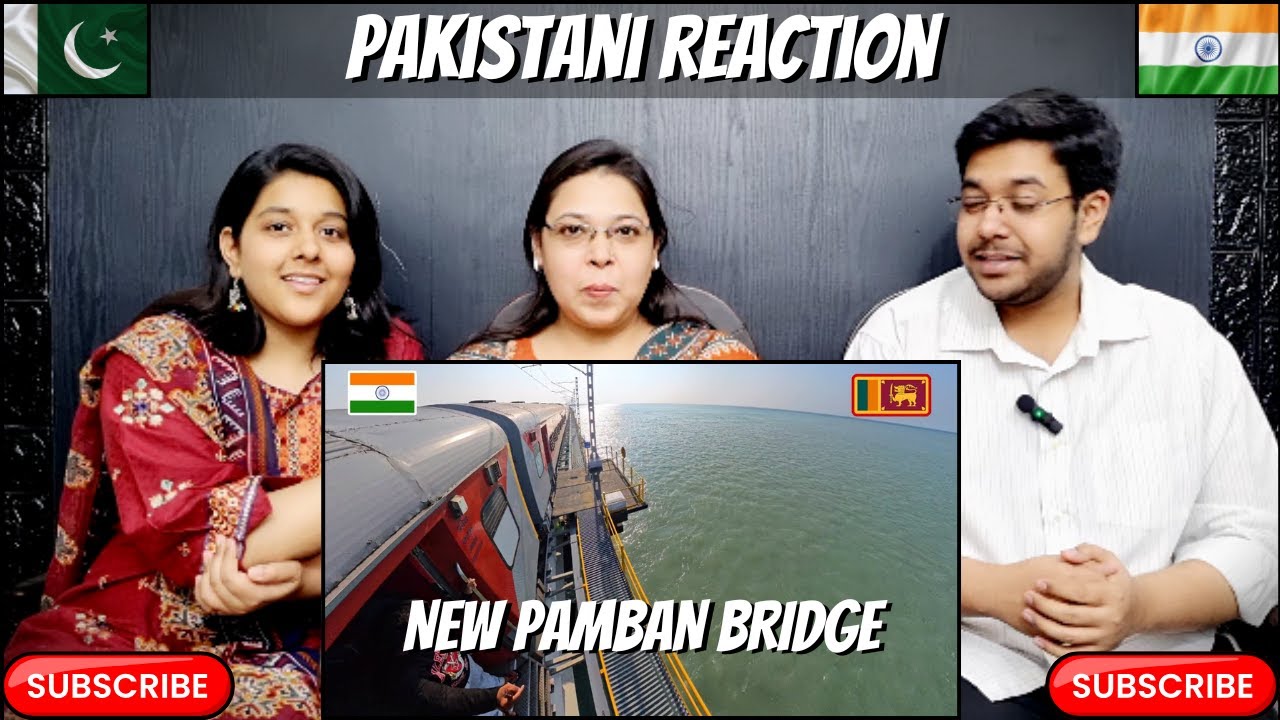 TRAIN To India's FIRST Vertical Lift Railway Sea Bridge | Pamban Bridge | Reaction!