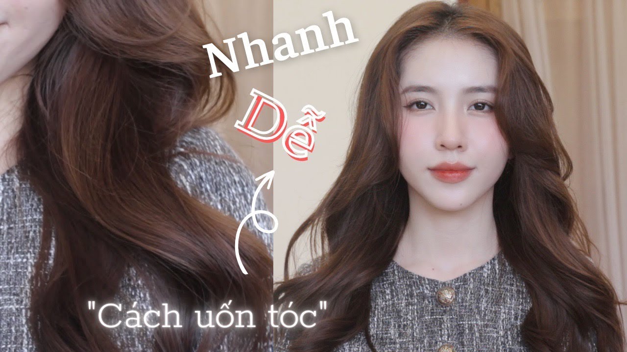 Cách uốn tóc kiểu Hàn Quốc siêu dễ chỉ 15 phút | Cách mình làm tóc gần đây | Mai Trinh