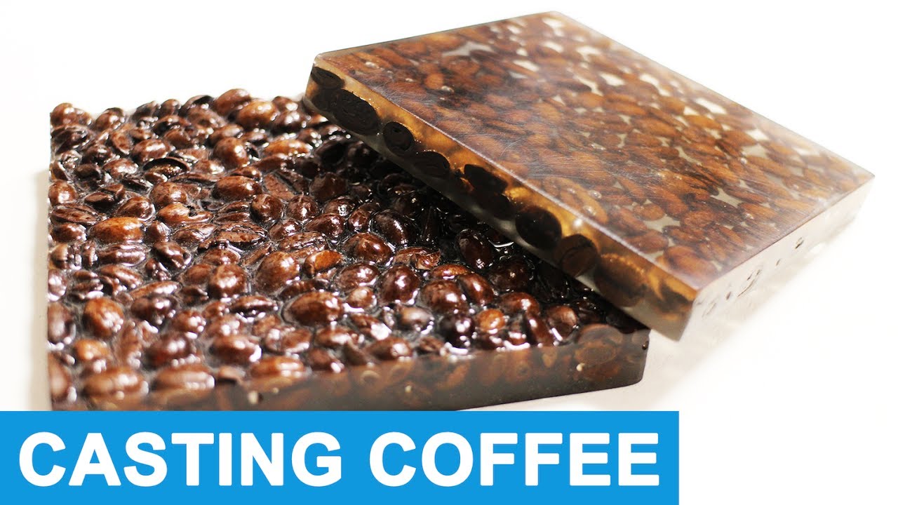 Coffee Beans in Cast Resin