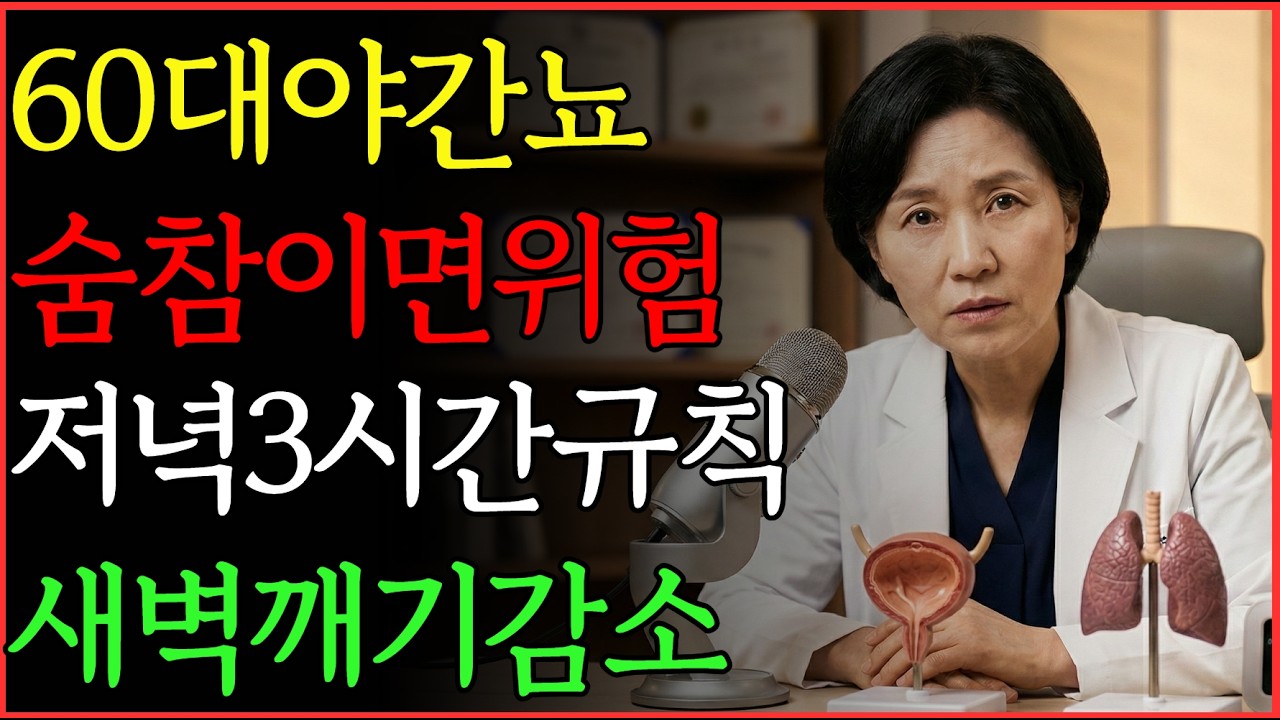 야간뇨+숨참, 위험 신호일 수 1편 | 건강 | 야간뇨 | 심장 | 호흡 | 오디오북 |