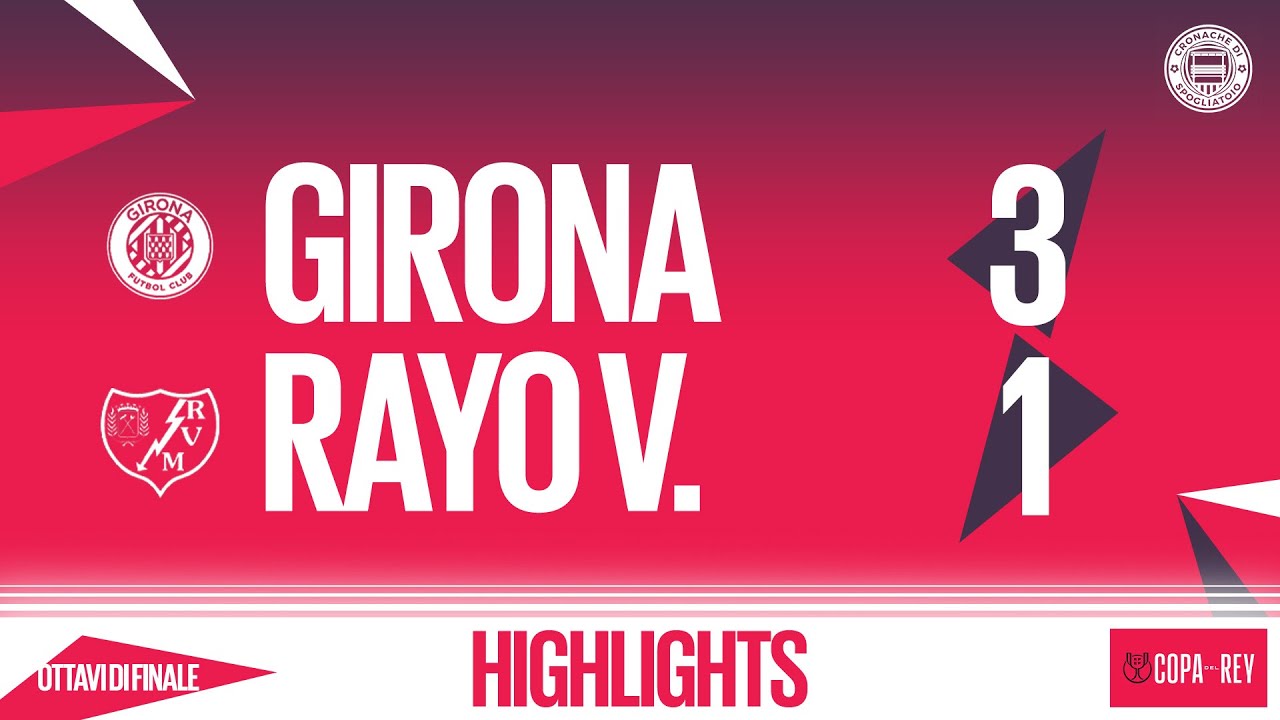 Girona-Rayo Vallecano 3-1 | Highlights OTTAVI DI FINALE Coppa del Re 2024