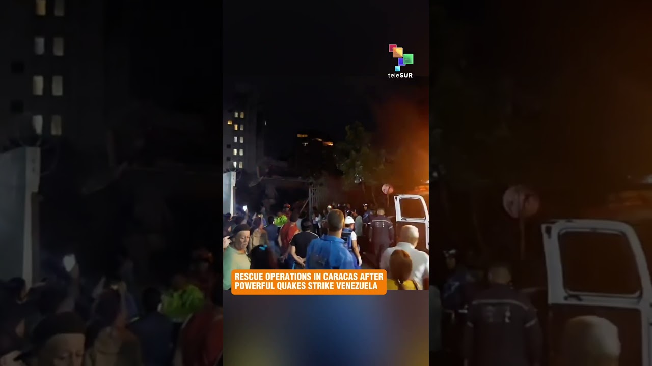 RESCUE OPERATIONS UNDERWAY IN CARACAS, VENEZUELA