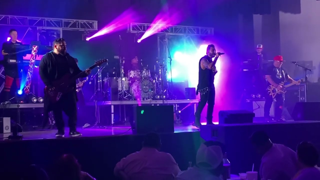 Loca Pasion-A Tribute to La Mafia performing in Uvalde, Texas 08/02/25.