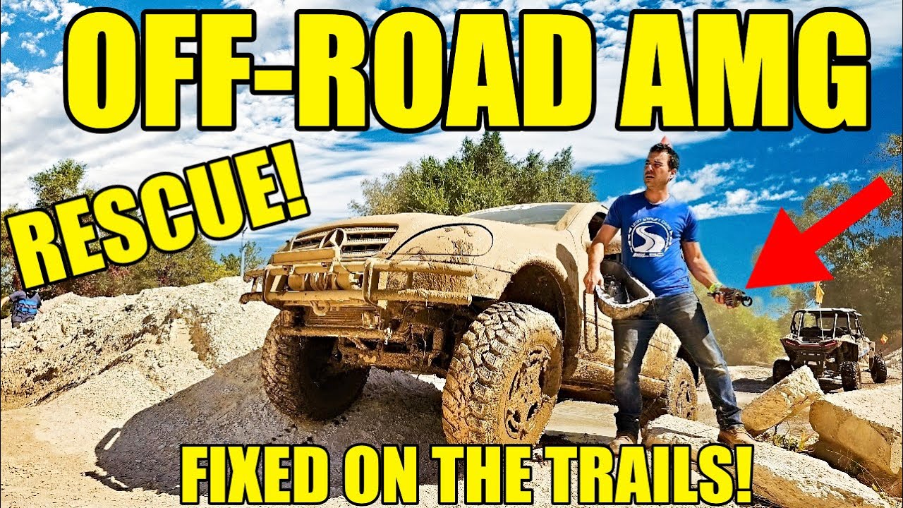 I Built A Budget Off-Road AMG Mercedes & Brutally Broke It Twice! DIY Fixed On the Trails! CARNAGE!