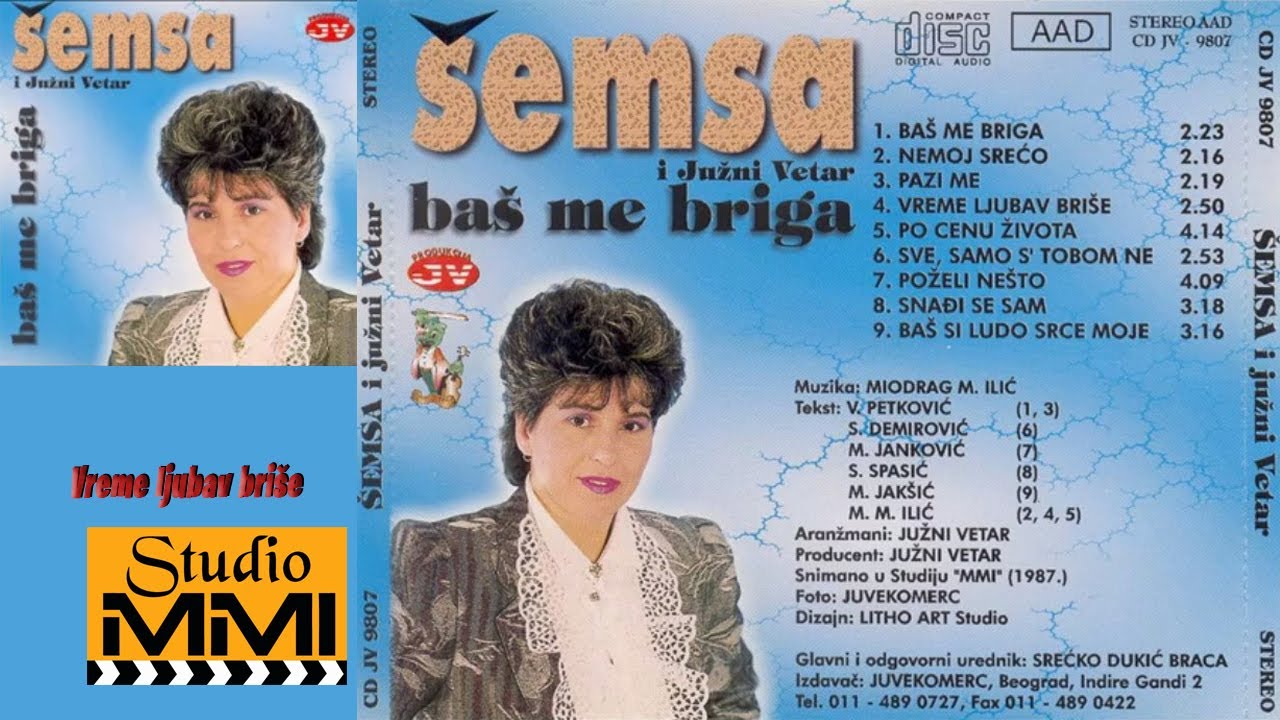 Semsa Suljakovic i Juzni Vetar - Vreme ljubav brise (Audio 1987)