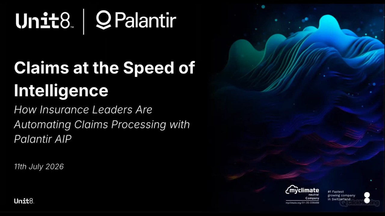 Claims at the Speed of Intelligence: How Insurers Automate Claims Processing with Palantir AIP