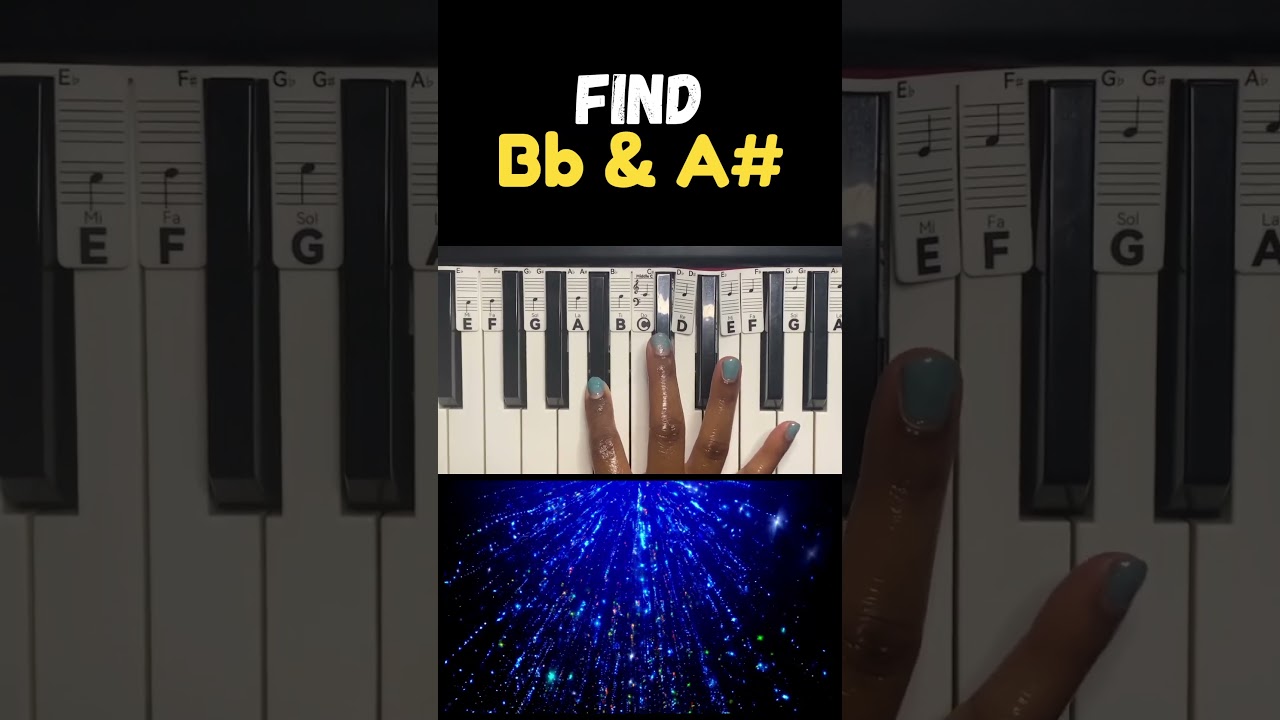 Hear Piano Note - Mid B Flat & A Sharp