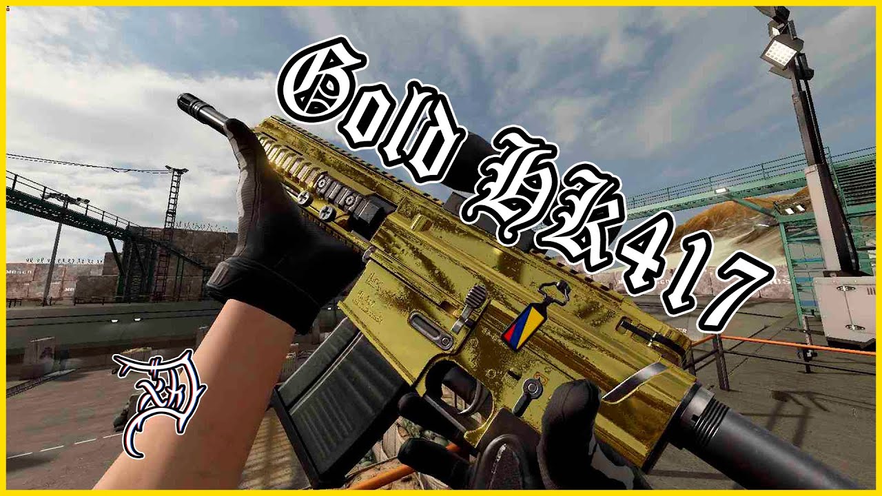 Gold HK417 | Ironsight Gameplay