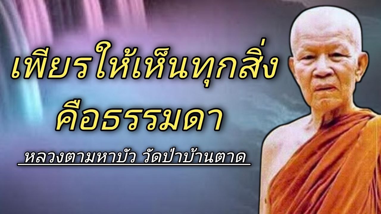 เพียรให้เห็นทุกสิ่งคือธรรมดา หลวงตามหาบัว วัดป่าบ้านตาด จ อุดรธานี #ธรรมะสอนจิตใจ