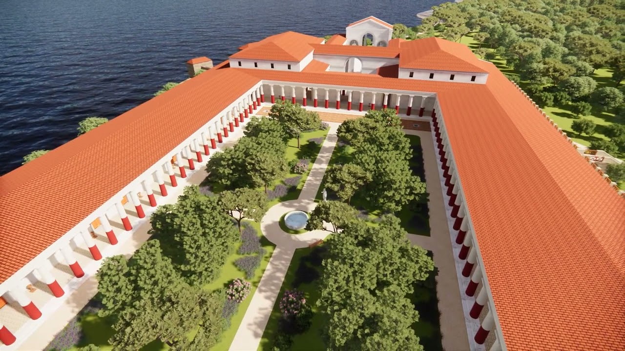 Il giardino insolito di un edificio insolito