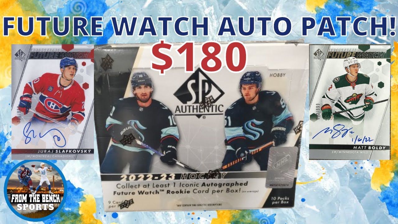 WHAT A PATCH ON THIS FUTURE WATCH AUTO PATCH! 2022-23 SP AUTHENTIC HOCKEY OPENING