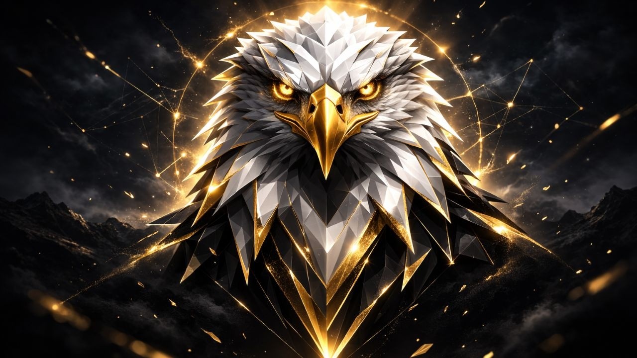 Golden Celestial Eagle – Divine Power & Wisdom | Epic 4K Fantasy Art