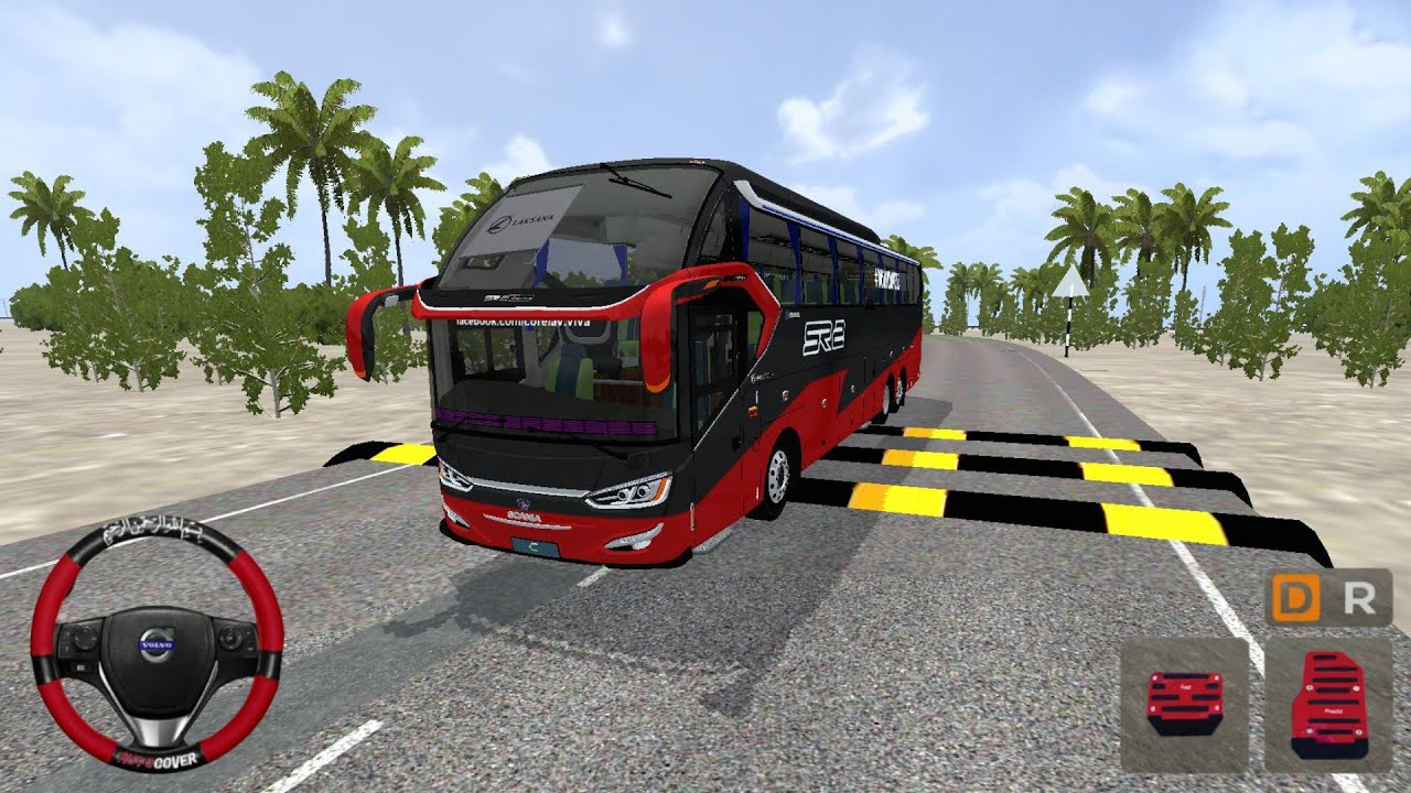 SR2 XHD Prime Scania Bus Mod For Bussid - Speed Breaker Offroad Gameplay 😱 Bus Simulator Indonesia 
