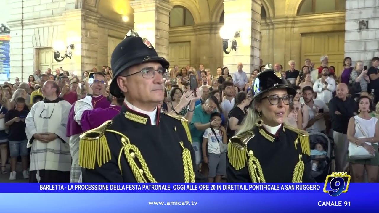 Barletta - La processione della Festa Patronale, oggi in diretta il Pontificale a San Ruggero