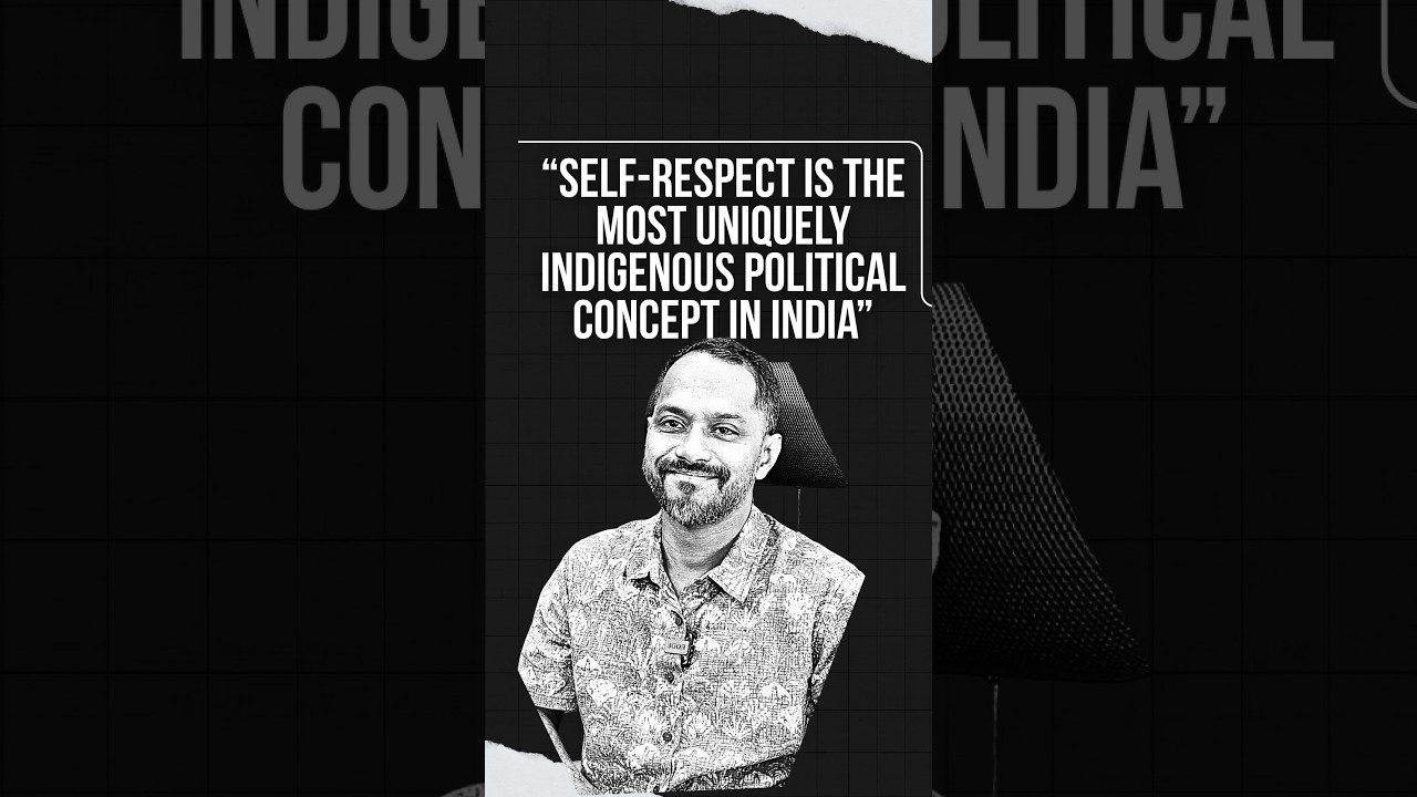 Manuraj Shunmugasundaram explains the concept of self-respect