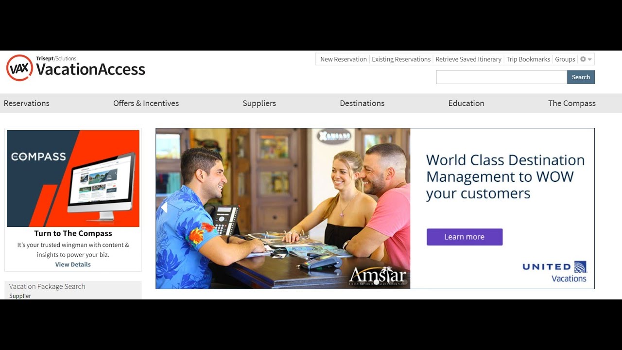 Booking with VAX Vacation Access