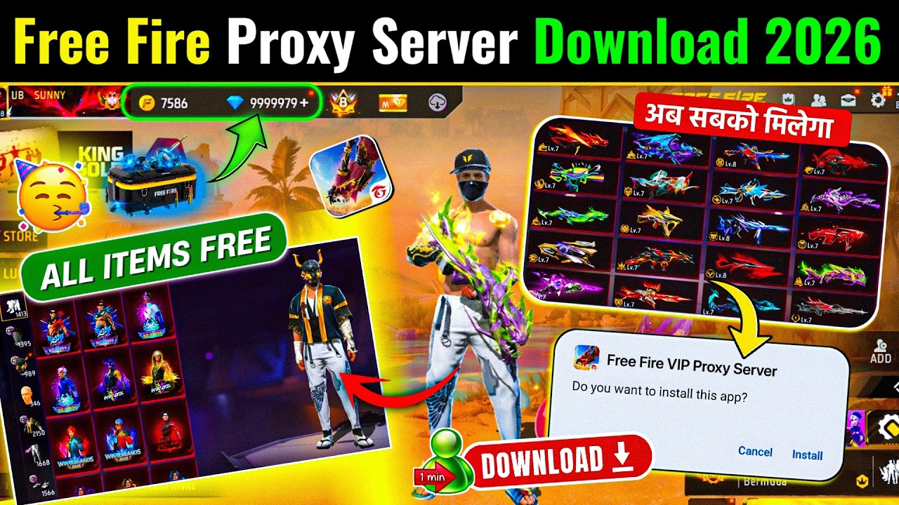 Free Fire Proxy Server Download 2026 | How To Download Free Fire Proxy Server | Proxy Server Install