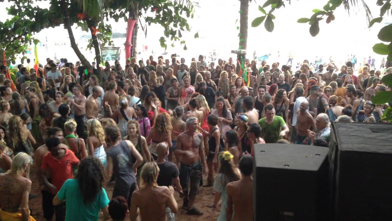 GOA, Anjuna beach Psychedelic trance party