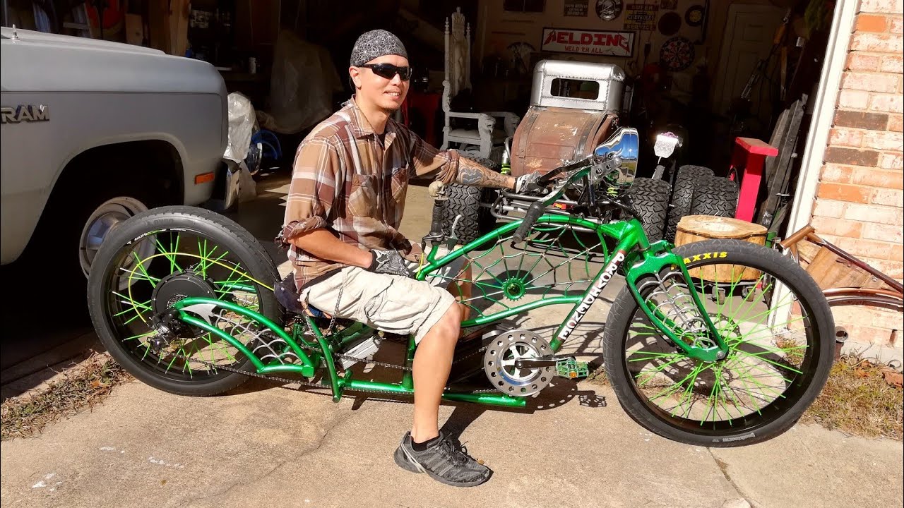 Custom Web Chopper Bicycle Electric
