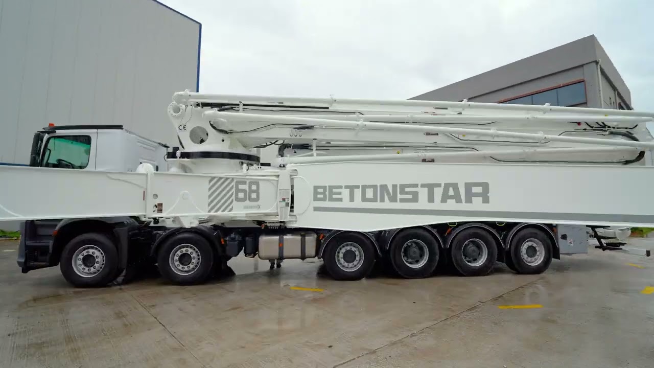 En uzun beton pompamız H68-6RZ bir kez daha Avrupa’da sahnede!