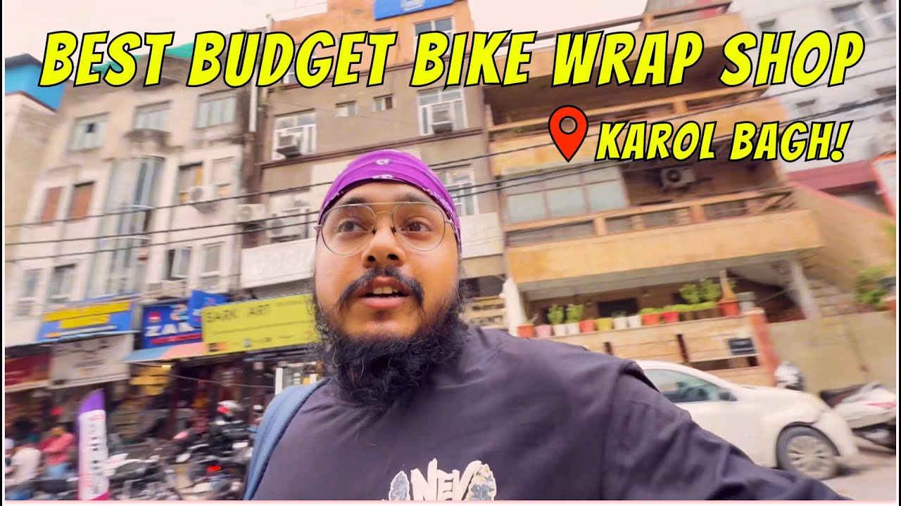 Karol Bagh Bike Market Vlog: Unique Helmet Wrap & Superbike Spottings!