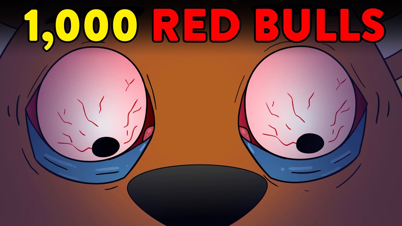 What If You Drank 1,000 Red Bulls?!