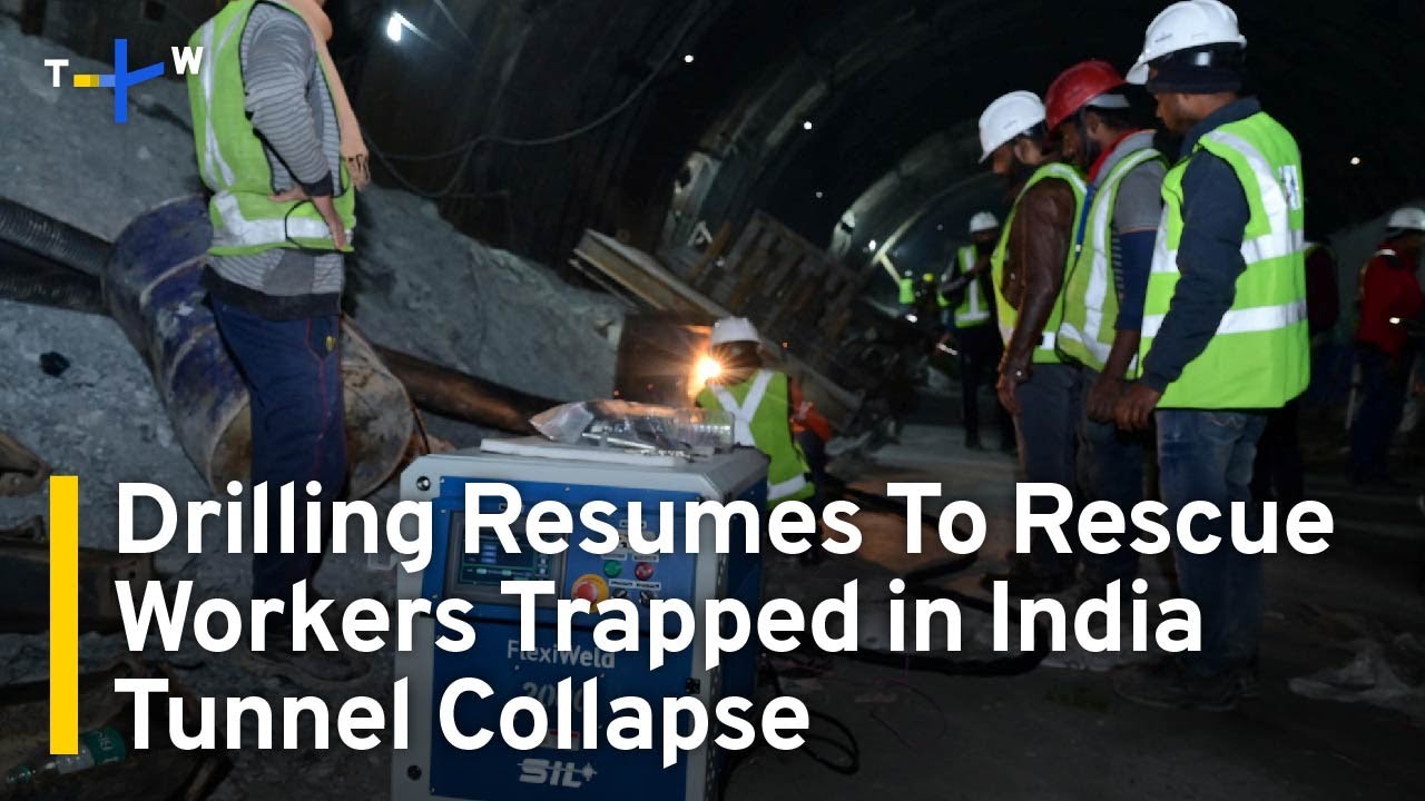 Drilling Resumes To Rescue Workers Trapped in India Tunnel Collapse | TaiwanPlus News