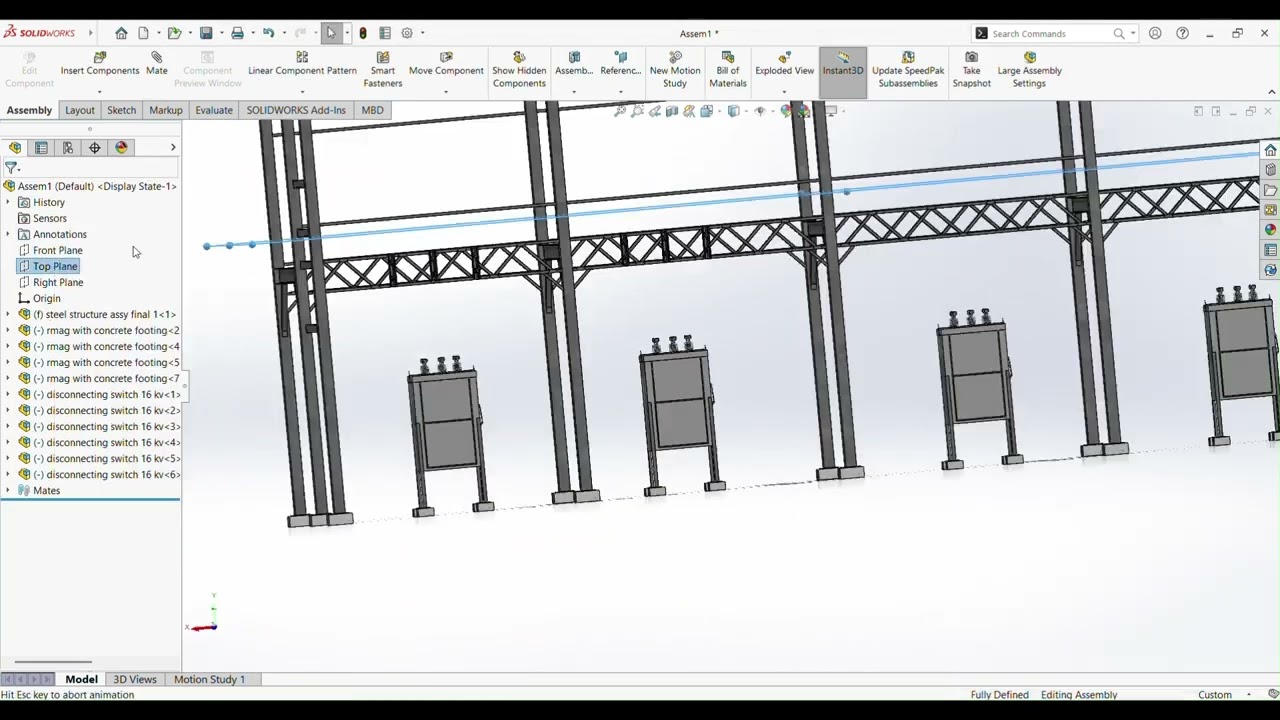 Project #1 - 33 MVA Substation 69 kV / 13.8 kV: 15 kV Substation Final Assembly Part 1