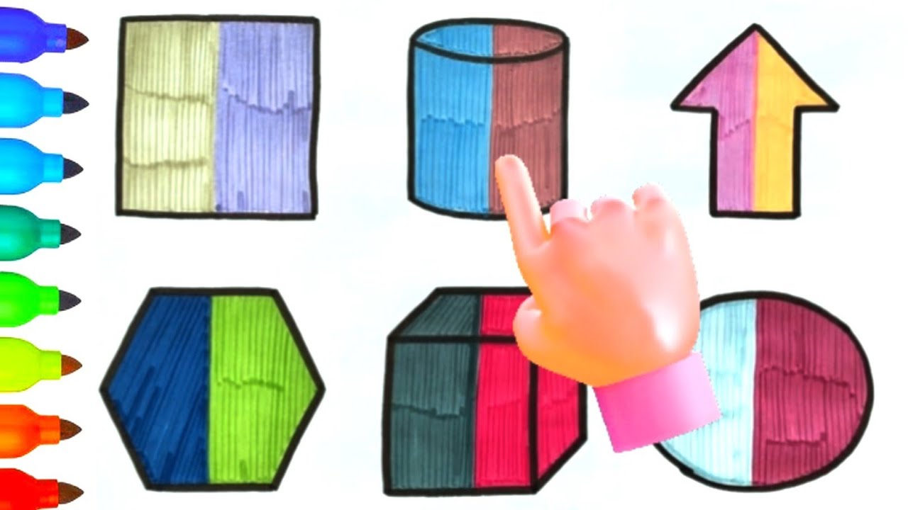 Shapes for Kids | Learn 2D Shapes | Circle, Square, Triangle | Alpha Bunny Class Preschool Learning