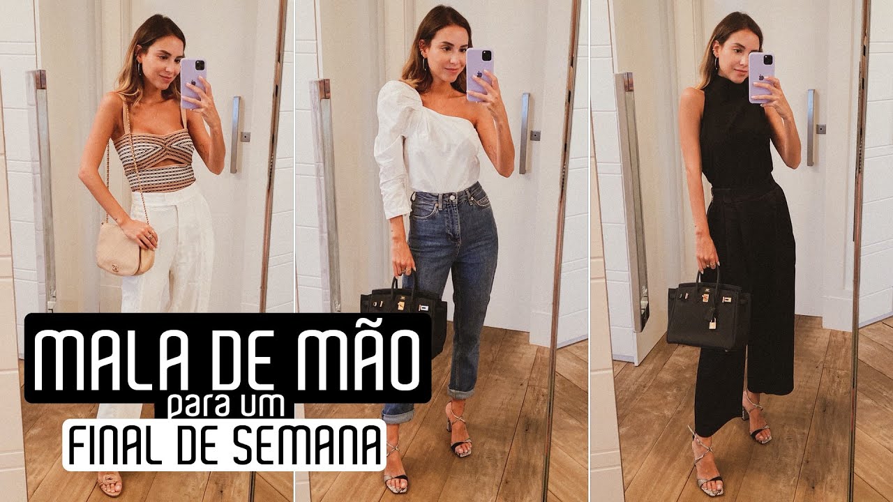 Como arrumo minha MALA de MÃO para um fim de semana?
