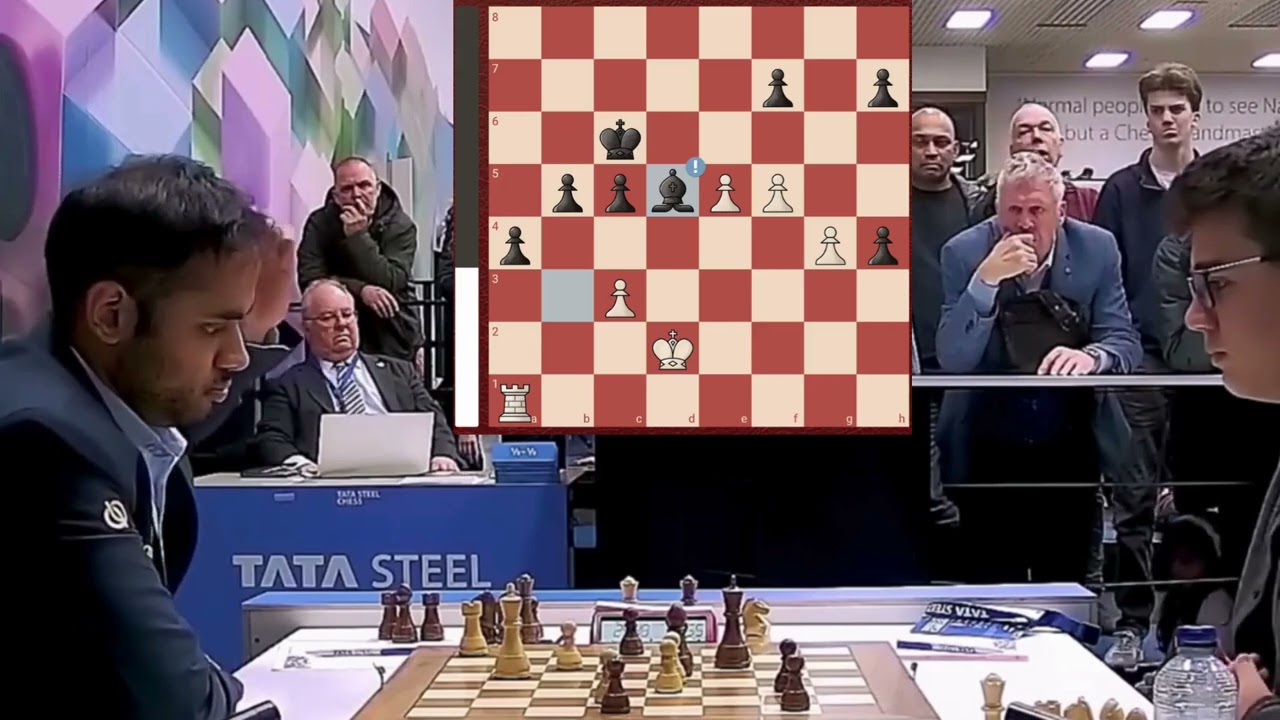 14-Year-Old Yagiz Kaan Upsets Arjun Erigaisi in Round 7 | Tata Steel Masters 2026 