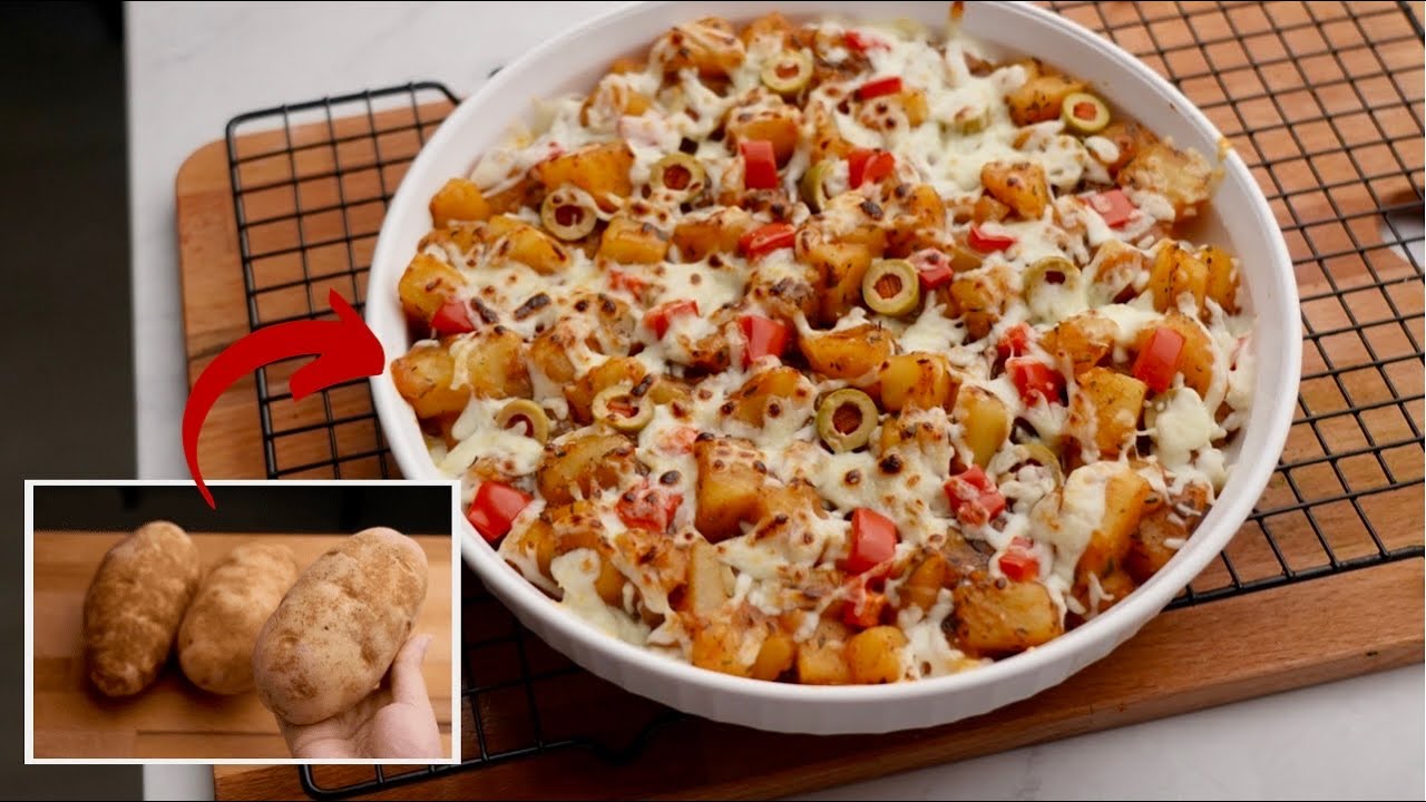 ٣ حبات من البطاطس تصنع هذا الجمال 🤭🥔 ألذ و أسرع وجبة إقتصادية لما تكون جعان!