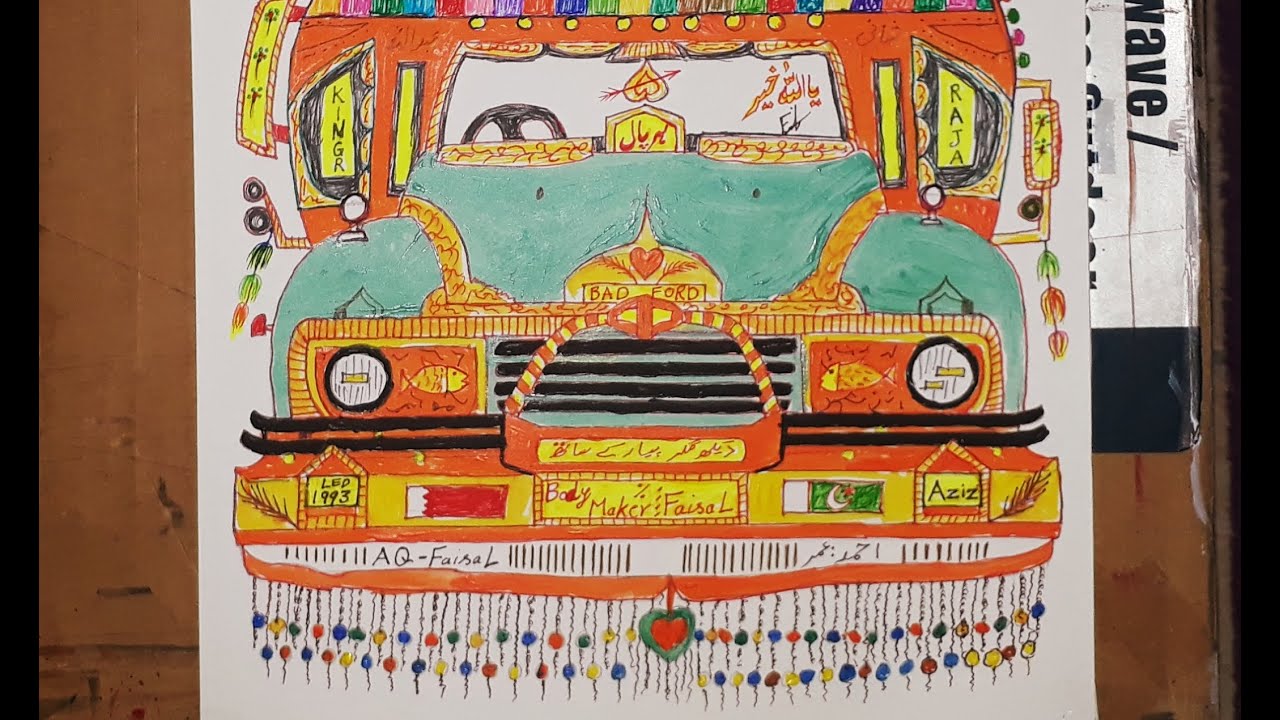 pakistani bus art beautiful culture painting