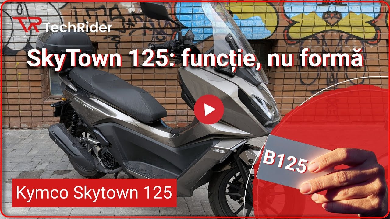 Kymco SkyTown 125, producție taiwaneză de inspirație japoneză/function over form în viața reală