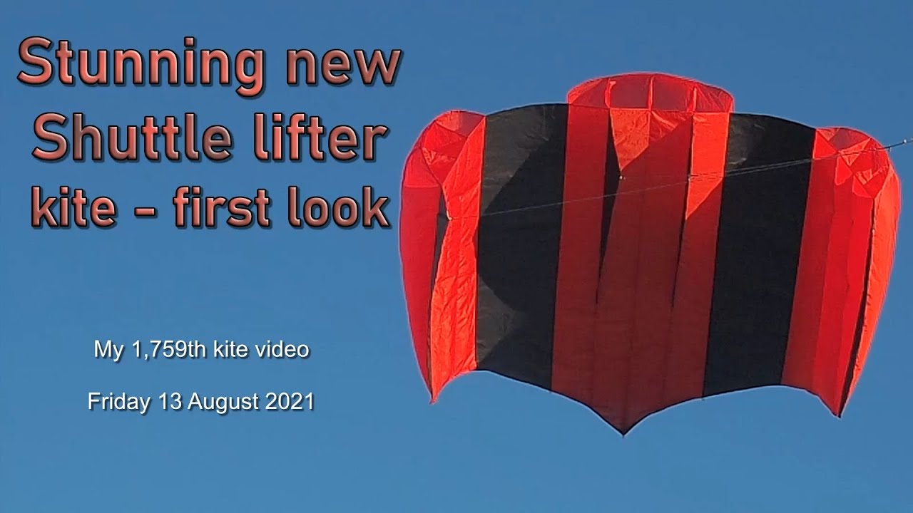 Stunning Shuttle lifter kite first flight