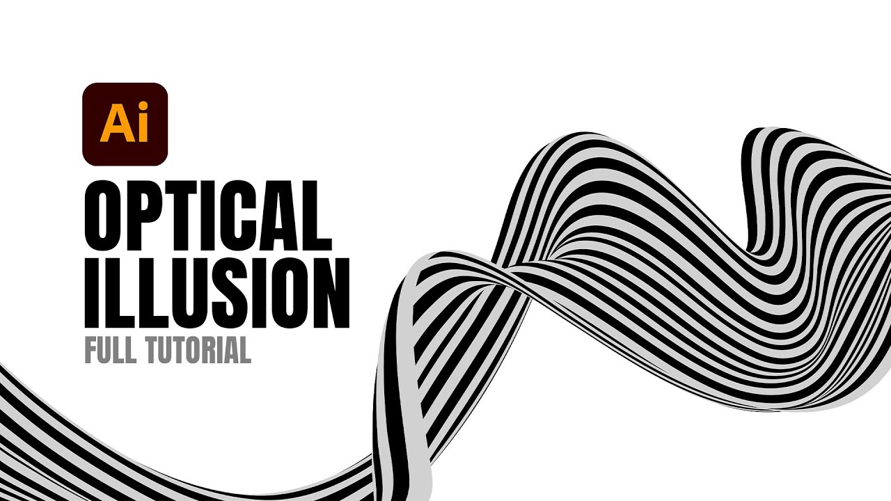 Optical Illusion Effect in Adobe Illustrator | Step-by-Step Tutorial #adobeillustrator #tutorial