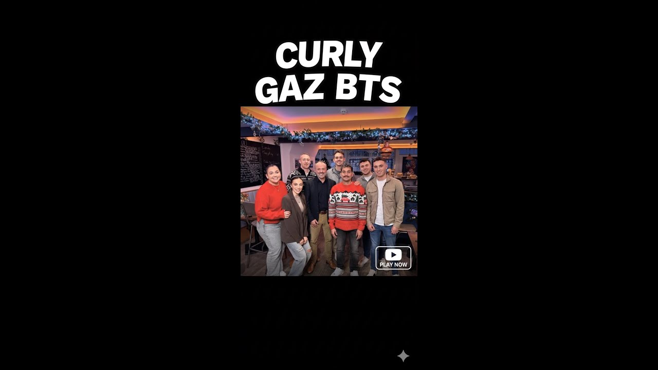 Curly Gaz Gets Festive ! Christmas Video BTS